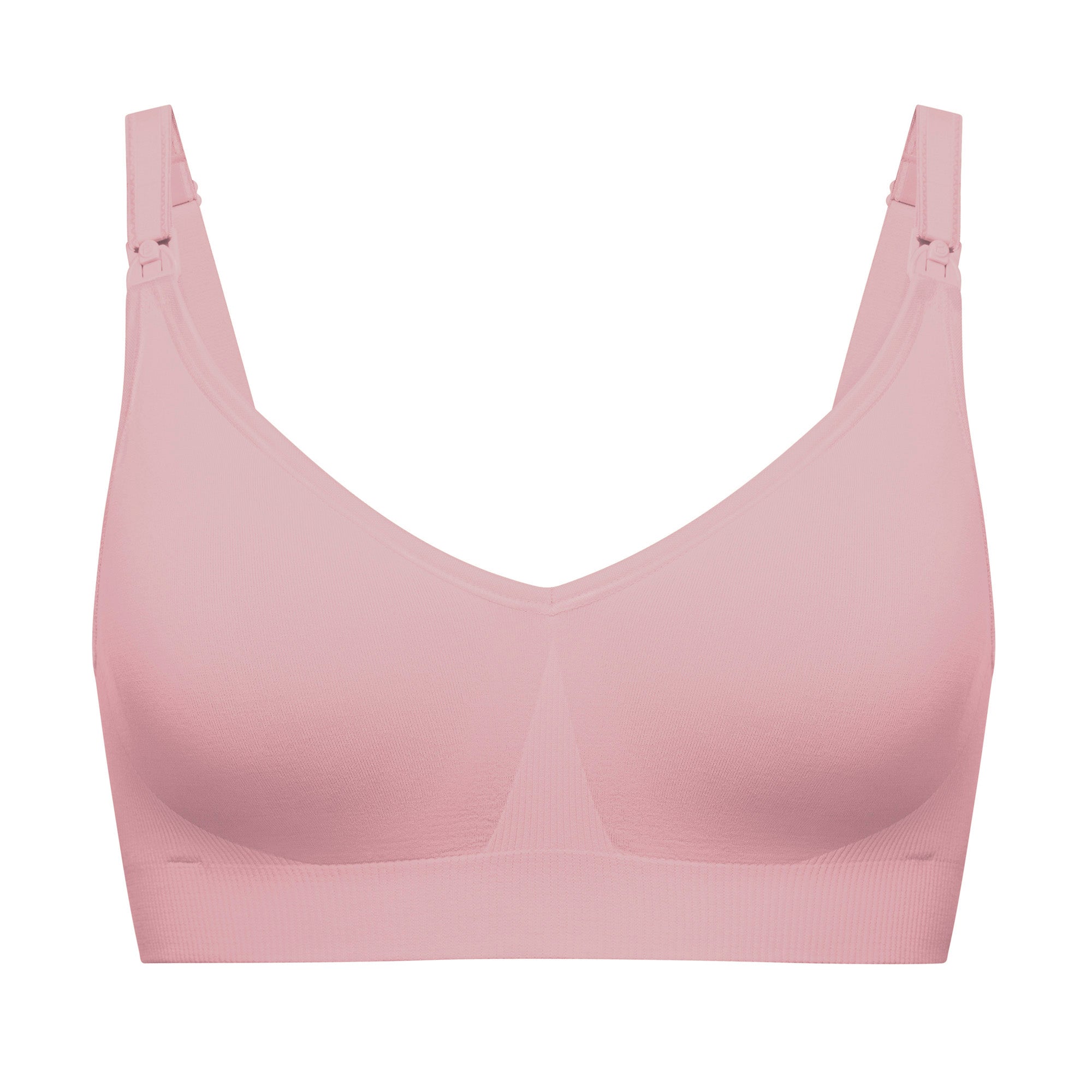 Bravado Body Silk Seamless Nursing Bra (Dusted Peony) - two hatch