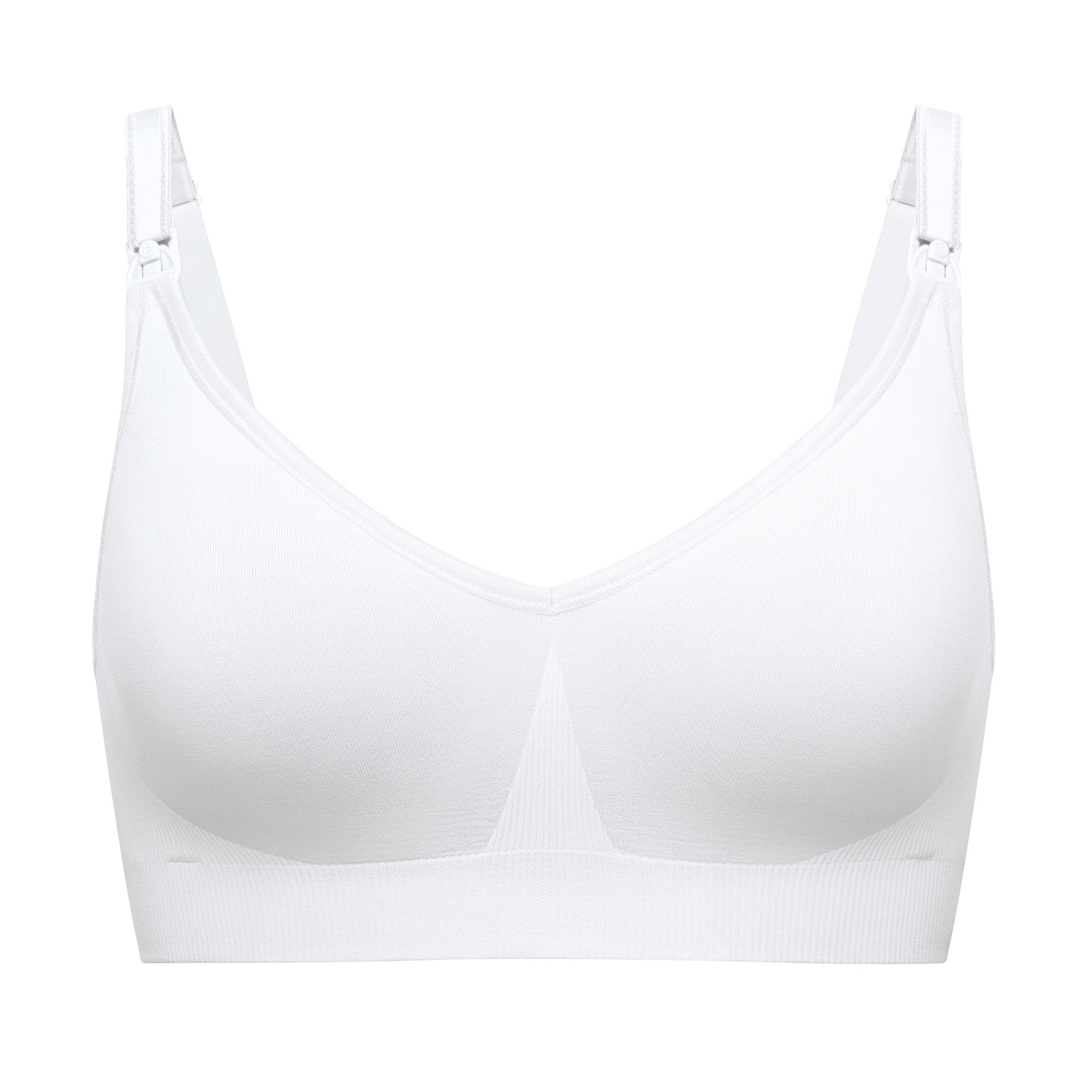 Bravado Body Silk Seamless Nursing Bra (White) - two hatch