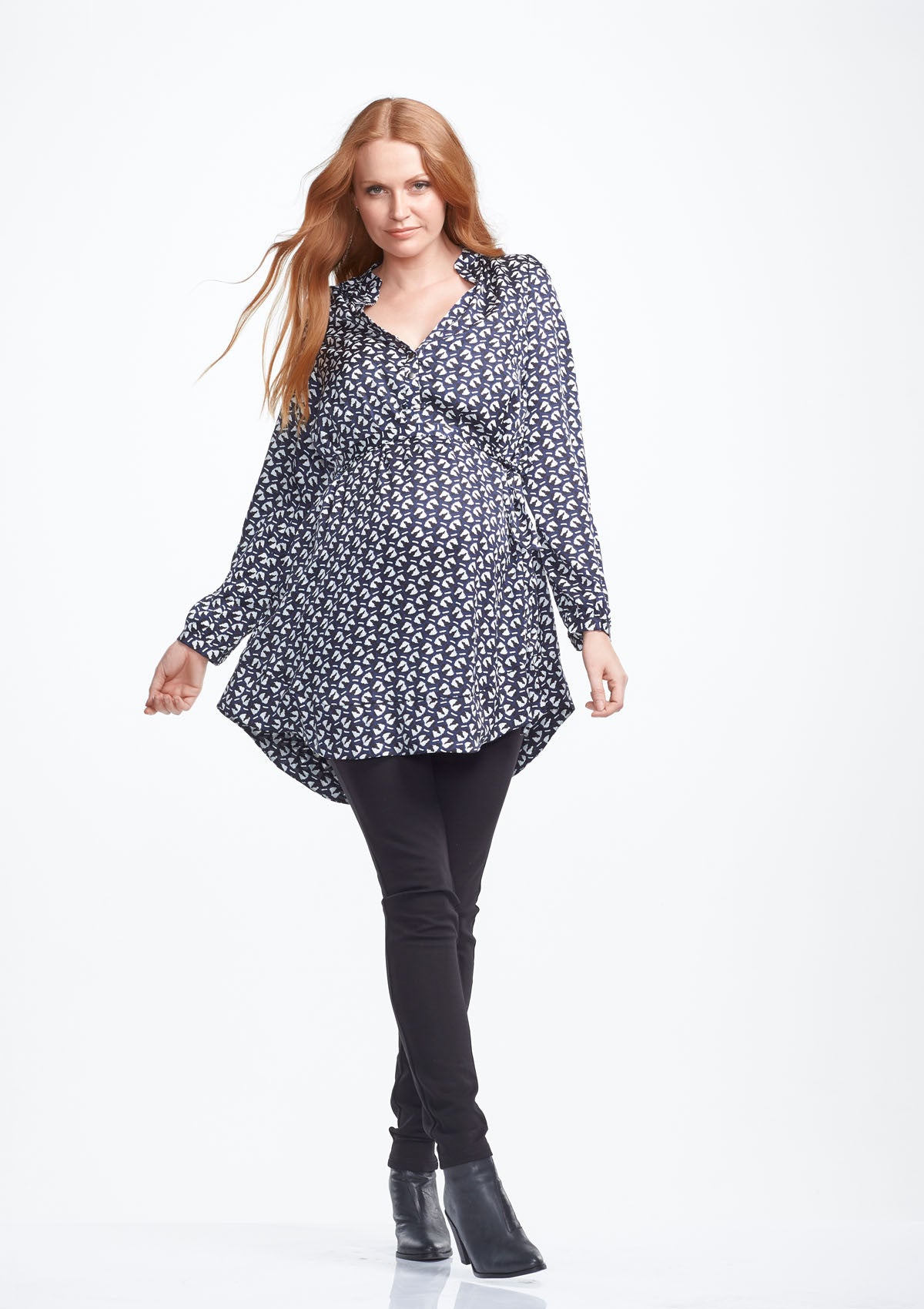 Ruby Maternity Shirt Dress - two hatch